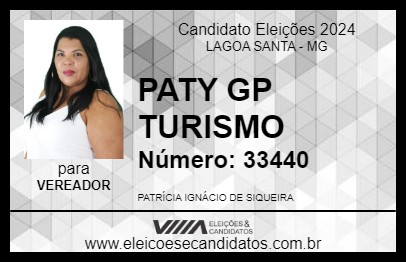 Candidato PATY GP TURISMO 2024 - LAGOA SANTA - Eleições