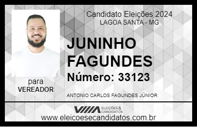 Candidato JUNINHO FAGUNDES 2024 - LAGOA SANTA - Eleições