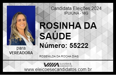 Candidato ROSINHA DA SAÚDE 2024 - IPUIÚNA - Eleições