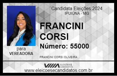 Candidato FRANCINI CORSI 2024 - IPUIÚNA - Eleições