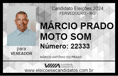 Candidato MÁRCIO PRADO MOTO SOM 2024 - FERVEDOURO - Eleições