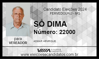 Candidato SÔ DIMA 2024 - FERVEDOURO - Eleições