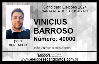 Candidato VINICIUS BARROSO 2024 - SANTA RITA DO SAPUCAÍ - Eleições