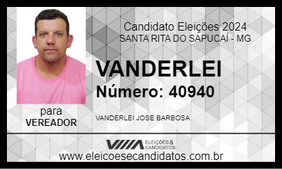 Candidato VANDERLEI 2024 - SANTA RITA DO SAPUCAÍ - Eleições