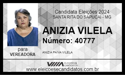 Candidato ANIZIA VILELA 2024 - SANTA RITA DO SAPUCAÍ - Eleições