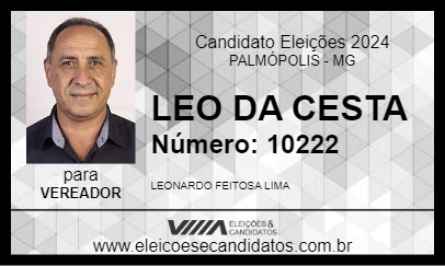 Candidato LEO DA CESTA 2024 - PALMÓPOLIS - Eleições