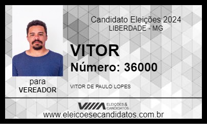 Candidato VITOR 2024 - LIBERDADE - Eleições