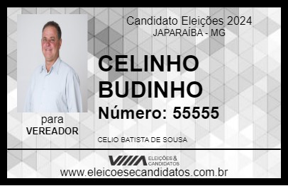 Candidato CELINHO BUDINHO 2024 - JAPARAÍBA - Eleições