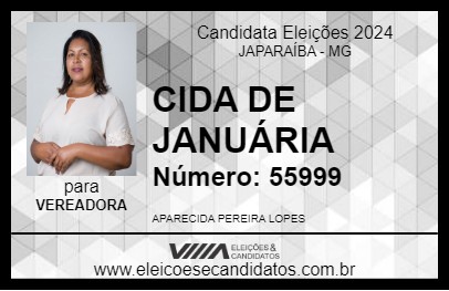 Candidato CIDA DE JANUÁRIA 2024 - JAPARAÍBA - Eleições