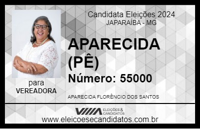 Candidato APARECIDA (PÊ) 2024 - JAPARAÍBA - Eleições