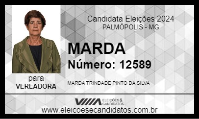 Candidato MARDA 2024 - PALMÓPOLIS - Eleições