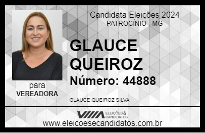 Candidato GLAUCE QUEIROZ 2024 - PATROCÍNIO - Eleições