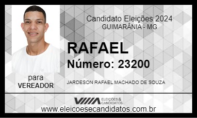 Candidato RAFAEL 2024 - GUIMARÂNIA - Eleições