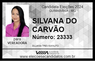 Candidato SILVANA DO CARVÃO 2024 - GUIMARÂNIA - Eleições