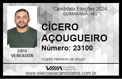 Candidato CÍCERO AÇOUGUEIRO 2024 - GUIMARÂNIA - Eleições