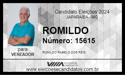 Candidato ROMILDO 2024 - JAPARAÍBA - Eleições