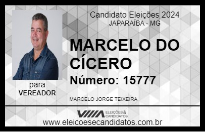 Candidato MARCELO DO CÍCERO 2024 - JAPARAÍBA - Eleições