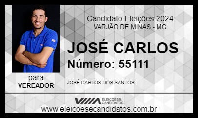 Candidato JOSÉ CARLOS 2024 - VARJÃO DE MINAS - Eleições