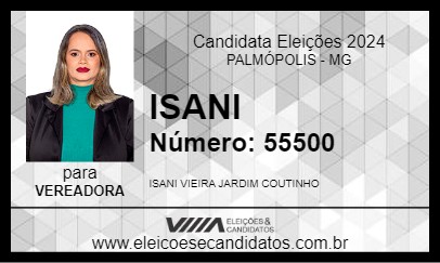 Candidato ISANI 2024 - PALMÓPOLIS - Eleições