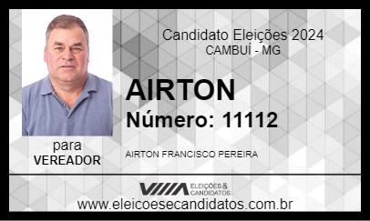 Candidato AIRTON 2024 - CAMBUÍ - Eleições