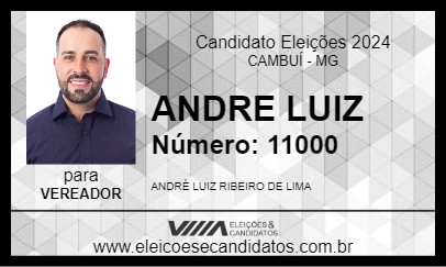 Candidato ANDRE LUIZ 2024 - CAMBUÍ - Eleições