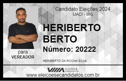 Candidato HERIBERTO BERTO 2024 - IJACI - Eleições