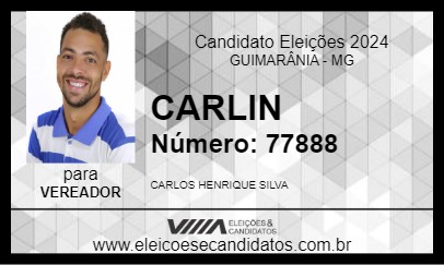 Candidato CARLIN 2024 - GUIMARÂNIA - Eleições