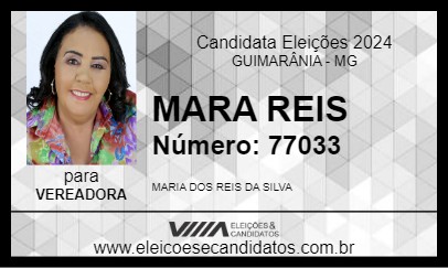 Candidato MARA REIS 2024 - GUIMARÂNIA - Eleições