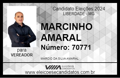 Candidato MARCINHO AMARAL 2024 - LIBERDADE - Eleições