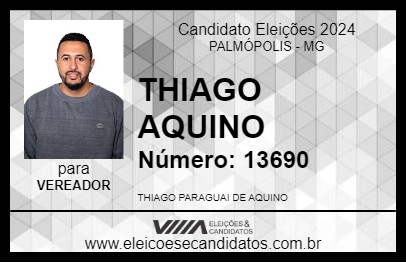 Candidato THIAGO AQUINO 2024 - PALMÓPOLIS - Eleições