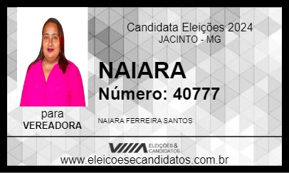 Candidato NAIARA 2024 - JACINTO - Eleições