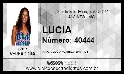 Candidato LUCIA 2024 - JACINTO - Eleições