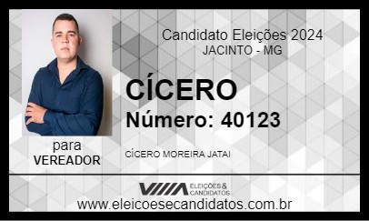 Candidato CÍCERO 2024 - JACINTO - Eleições