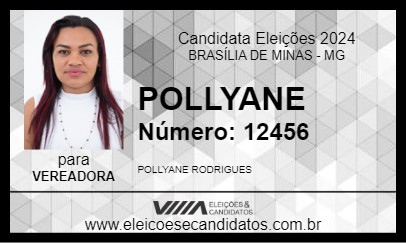 Candidato POLLYANE 2024 - BRASÍLIA DE MINAS - Eleições