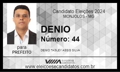 Candidato DENIO 2024 - MONJOLOS - Eleições