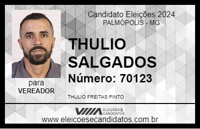 Candidato THULIO DO SALGADO 2024 - PALMÓPOLIS - Eleições