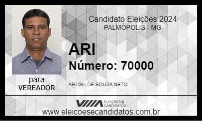 Candidato ARI 2024 - PALMÓPOLIS - Eleições