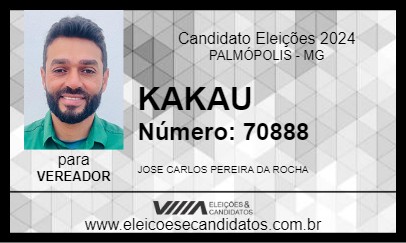 Candidato CACAU 2024 - PALMÓPOLIS - Eleições