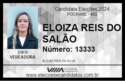 Candidato ELOIZA REIS DO SALÃO 2024 - POCRANE - Eleições