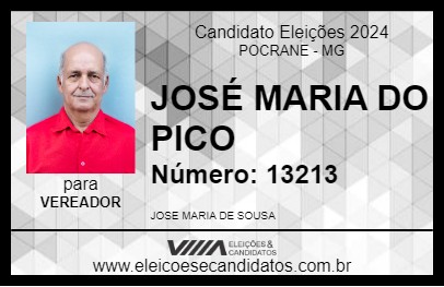 Candidato JOSÉ MARIA DO PICO 2024 - POCRANE - Eleições