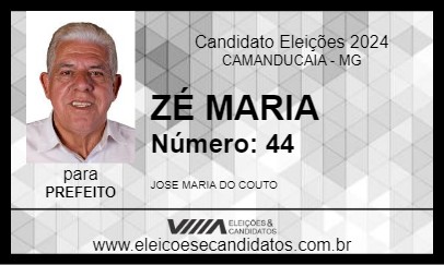 Candidato ZÉ MARIA 2024 - CAMANDUCAIA - Eleições