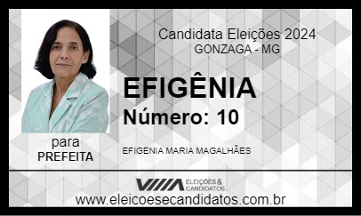 Candidato EFIGÊNIA 2024 - GONZAGA - Eleições