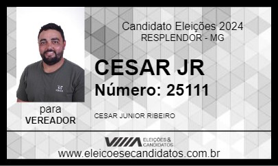 Candidato CESAR JR 2024 - RESPLENDOR - Eleições