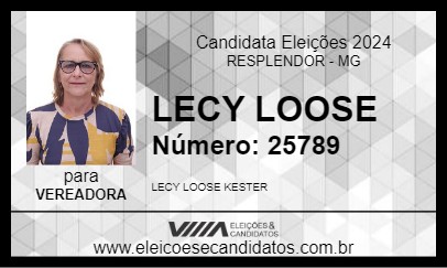 Candidato LECY LOOSE 2024 - RESPLENDOR - Eleições