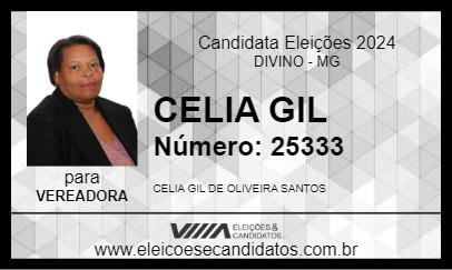 Candidato CELIA GIL 2024 - DIVINO - Eleições