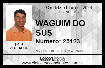 Candidato WAGUIM 2024 - DIVINO - Eleições