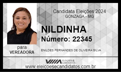 Candidato NILDINHA 2024 - GONZAGA - Eleições