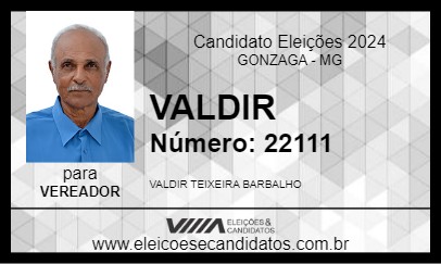 Candidato VALDIR 2024 - GONZAGA - Eleições