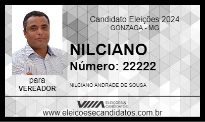 Candidato NILCIANO 2024 - GONZAGA - Eleições