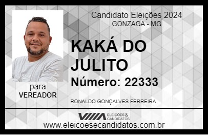 Candidato KAKÁ DO JULITO 2024 - GONZAGA - Eleições